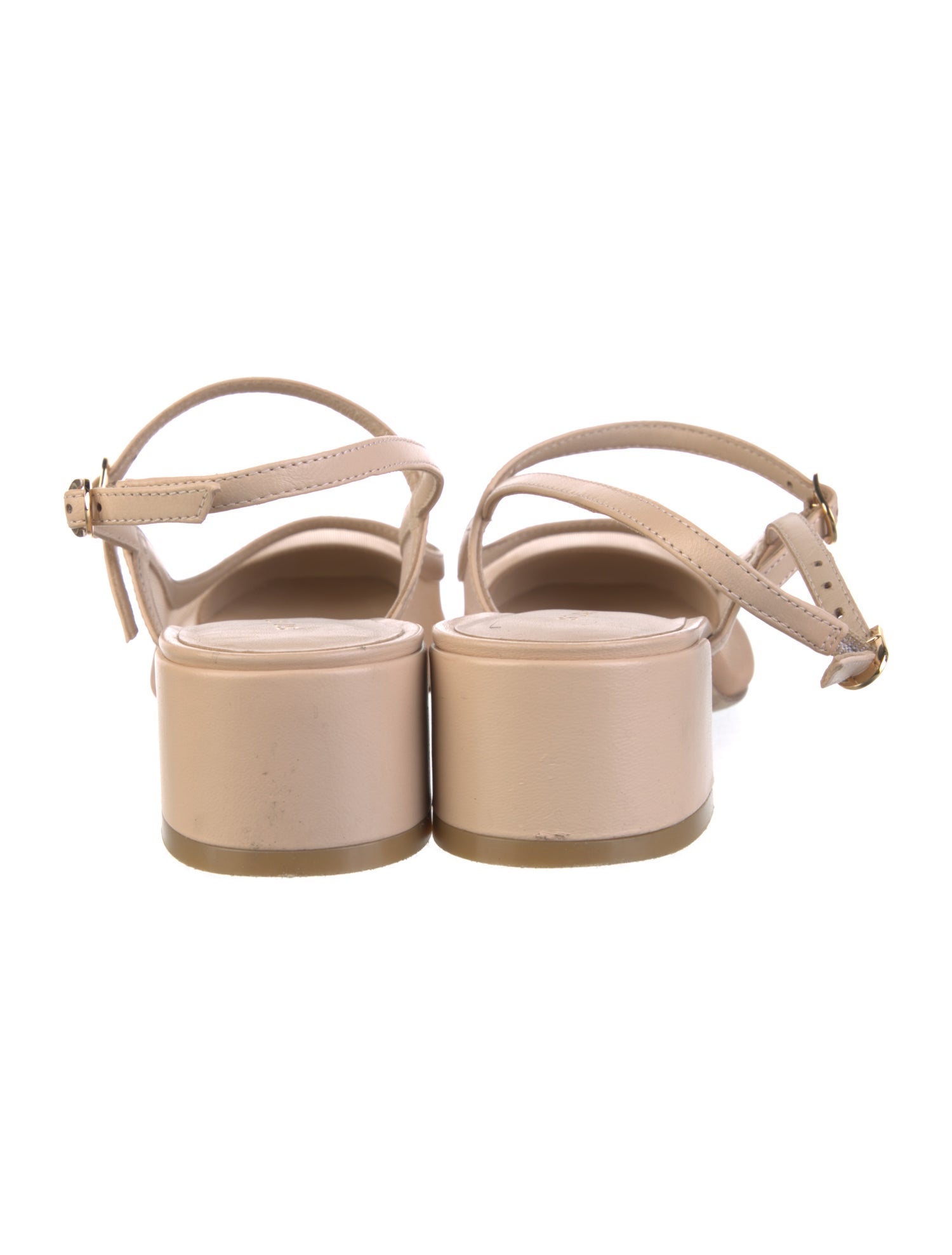 Stuart Weitzman Leather Mesh Accents Slingback Pumps